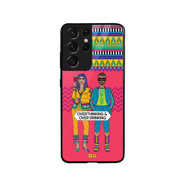 DailyObjects Overthinking & Overdrinking Glass Case Cover For Samsung Galaxy S21 Ultra
DailyObjects Overthinking & Overdrinking Glass Case Cover For Samsung Galaxy S21 Ultra
