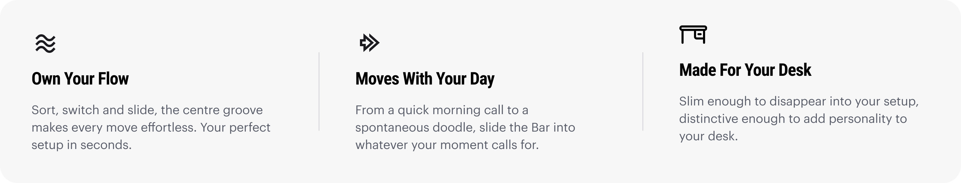 Own Your Flow features