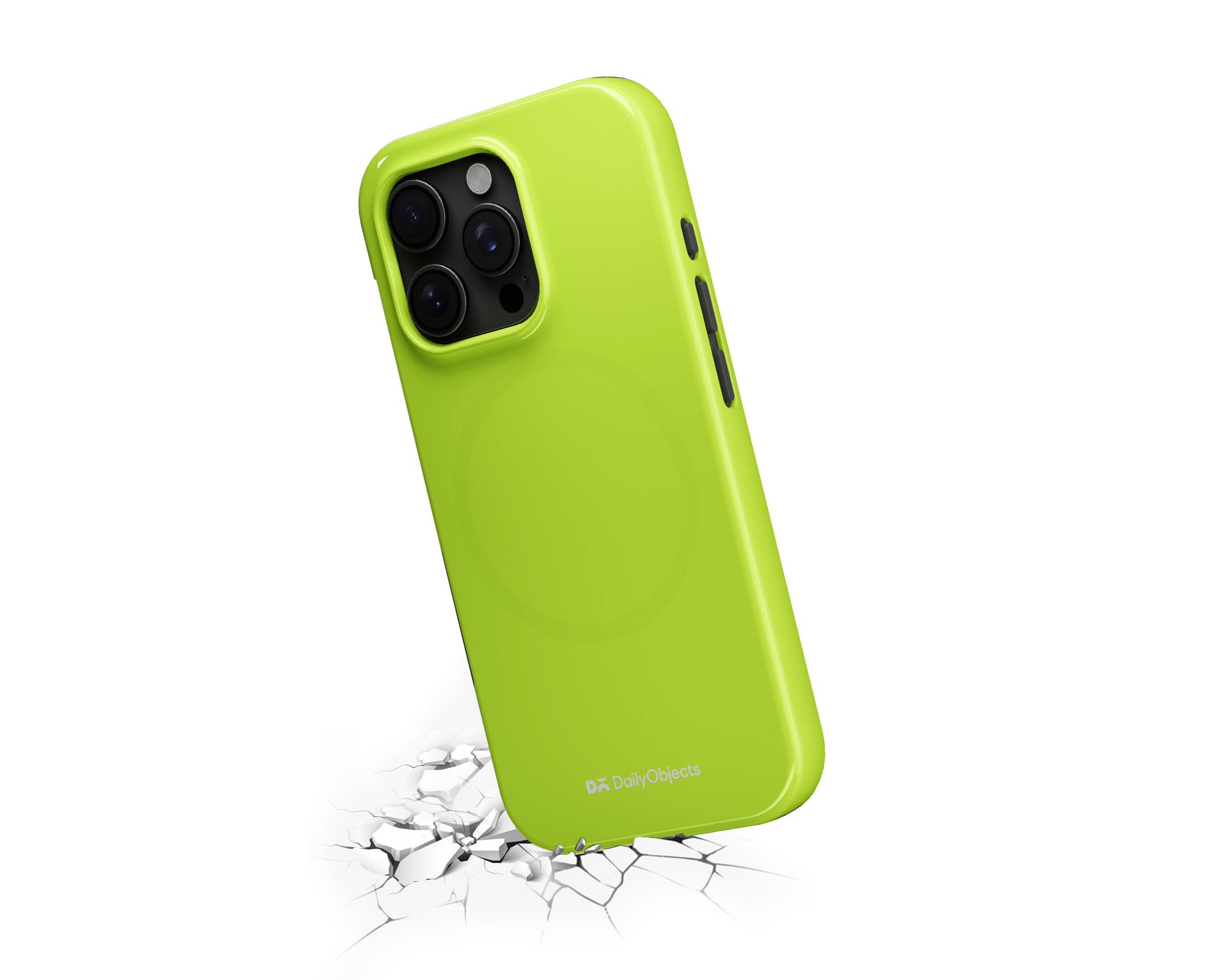 Lime Enamel Bumper MagSafe iPhone 16 Pro Case | Enamel Lime