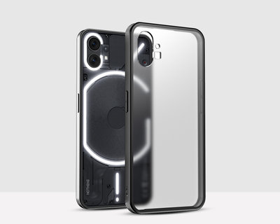 DailyObjects Black Frosted Clear Case Cover For Nothing Phone 1 | Black -  Nothing Phone 1 Covers & Cases Online in India