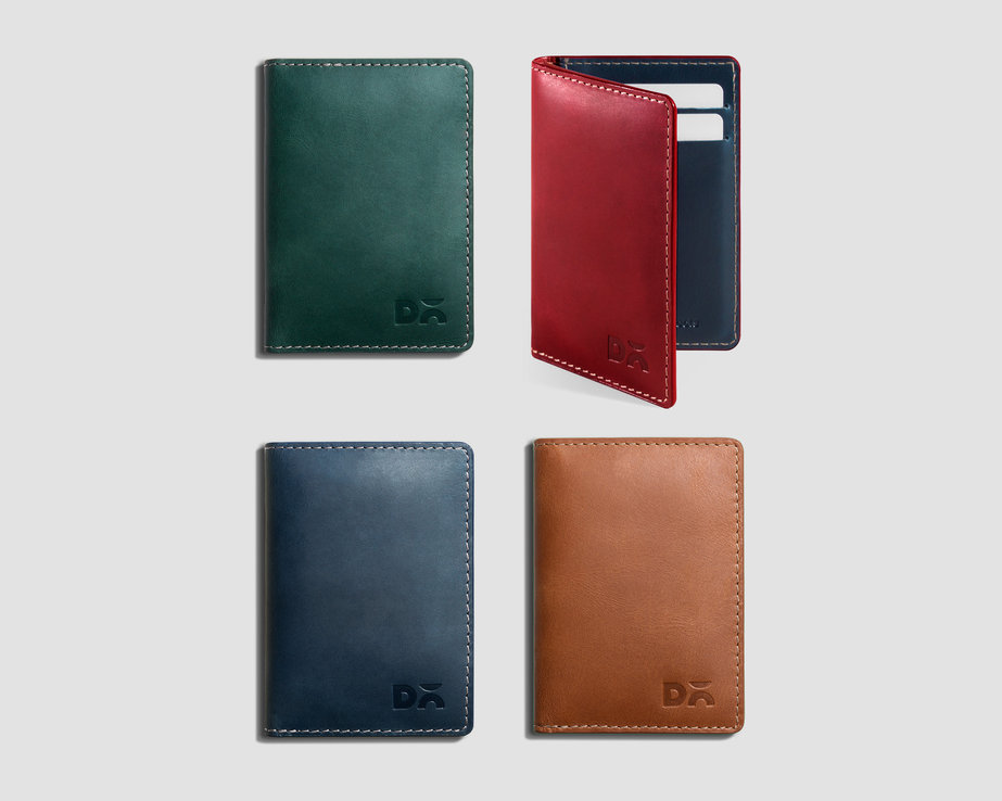 LOG BI-FOLD LEATHER WALLET