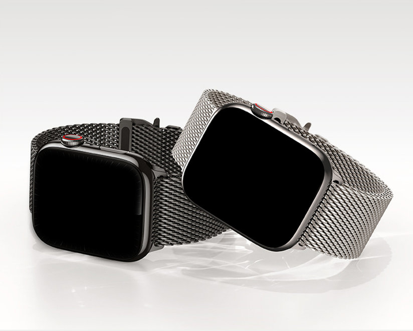 Black Milanese Loop Apple WatchBand (42/44/45/49mm) Buy At
