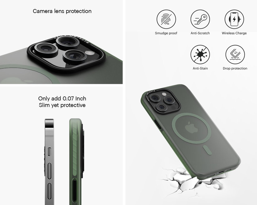 Black Nimbus MagSafe Phone Case Cover For iPhone 13 Black