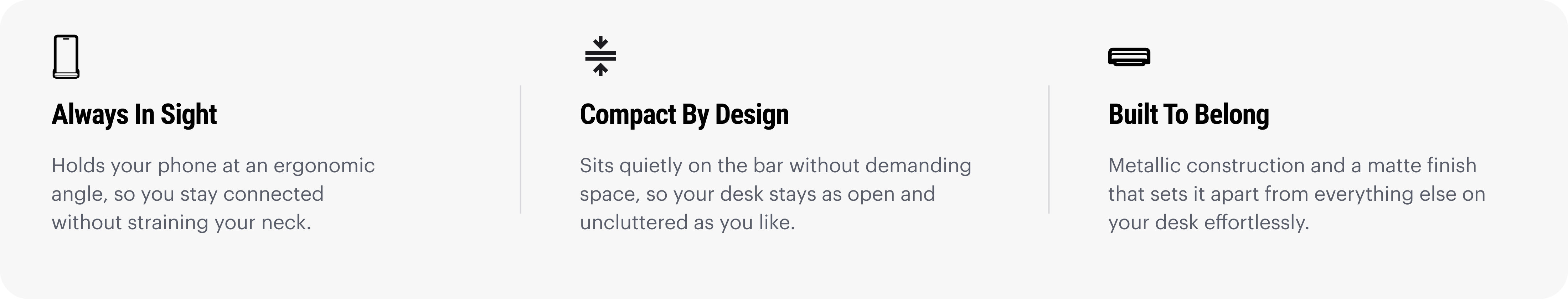 Phone Stand features