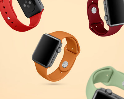Silicone Apple Watch Band - 3 Piece SM/ML – GadgetWraps