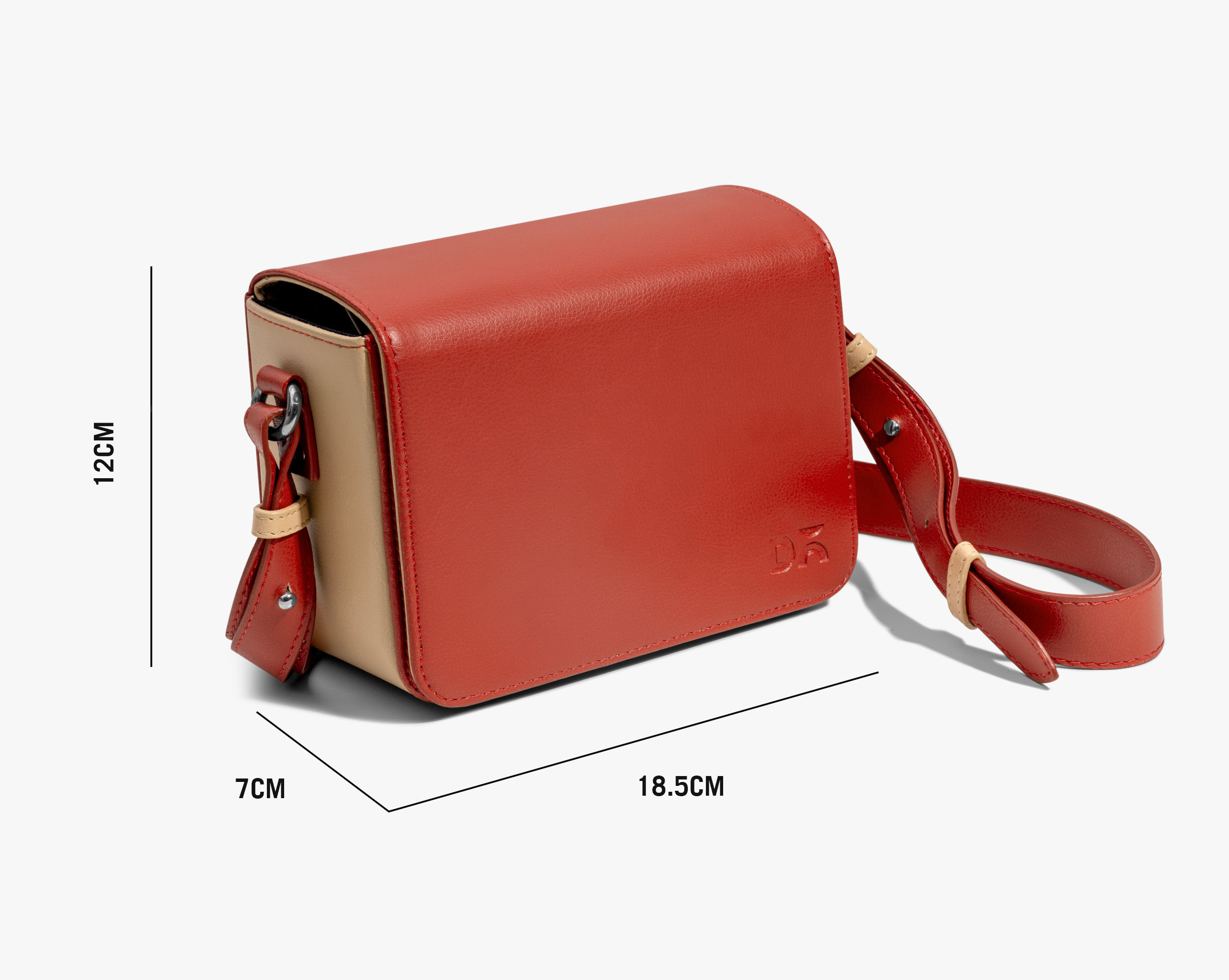 【MOLLIOLLI】24FW SQUARE DAILY FUR BAG (RED) Bag - MOLLIOLLI