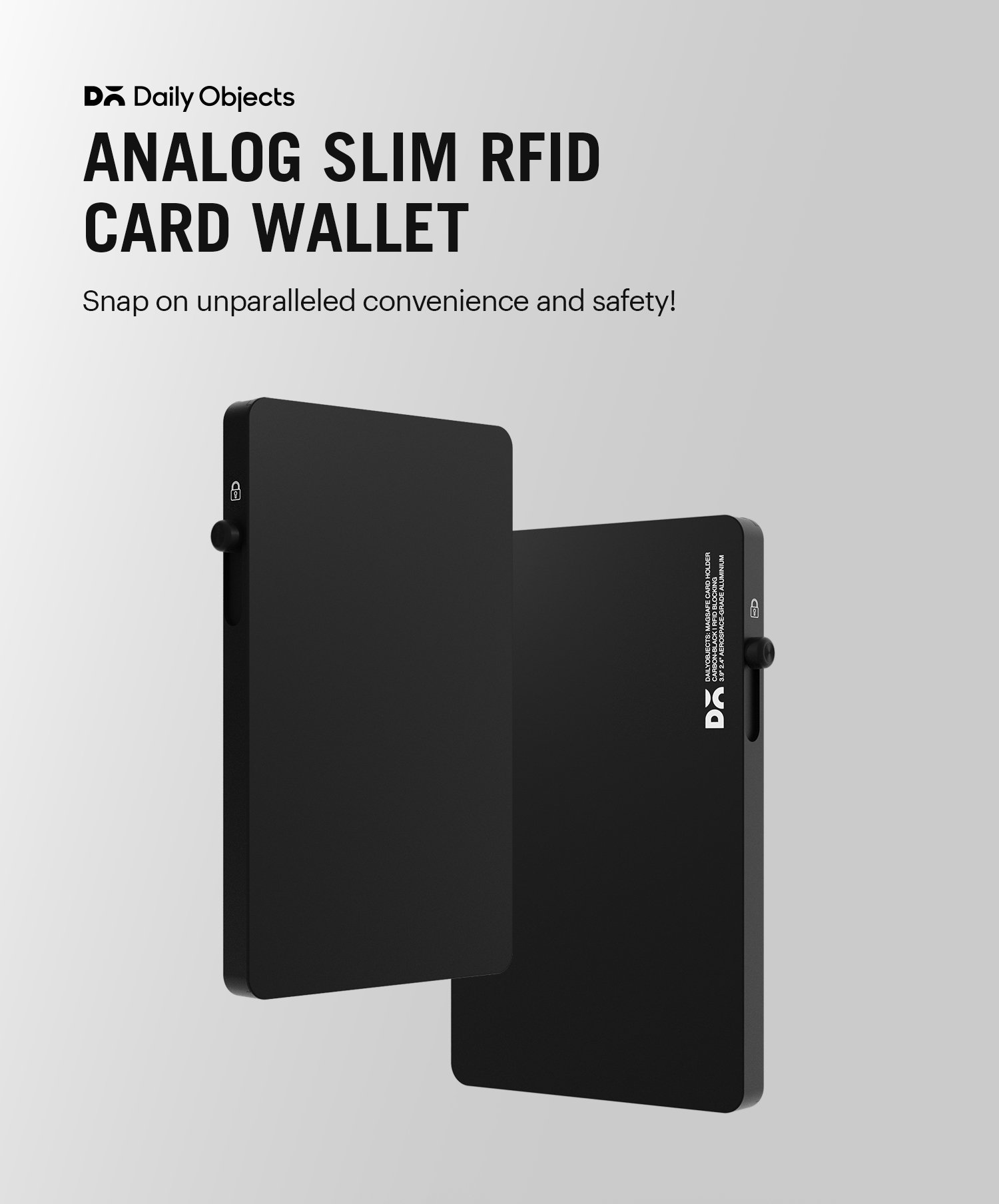 Analog Slim RFID MagSafe Card Wallet Buy At DailyObjects
