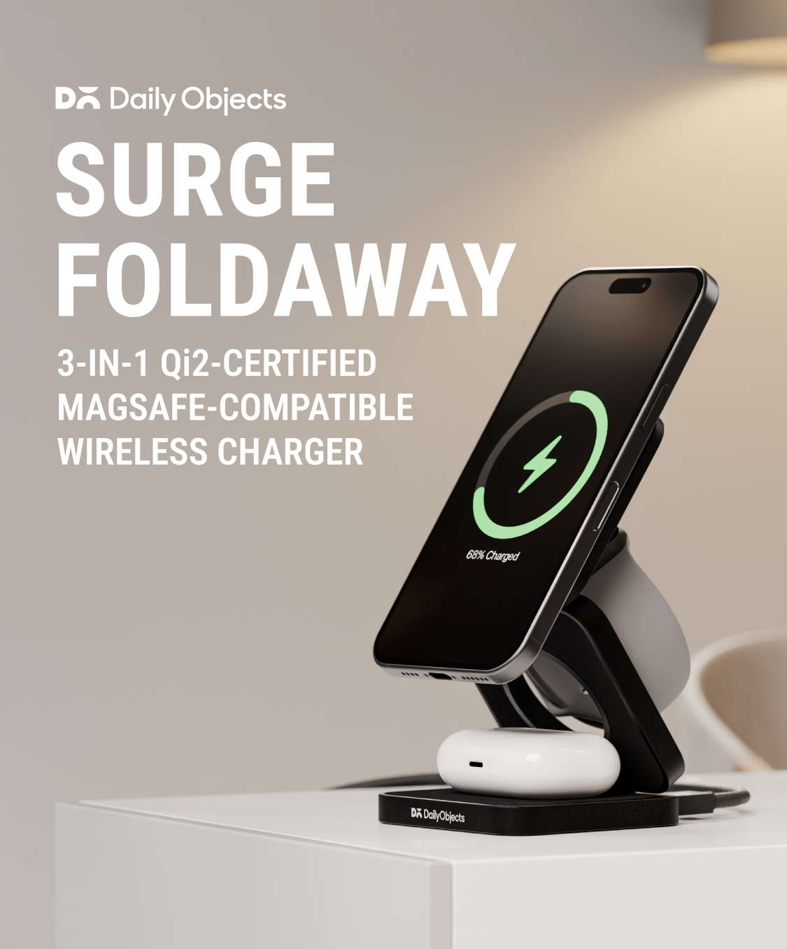 Qi Certified Best Wireless Charger Iphone Xs Max SURGE™ Foldaway