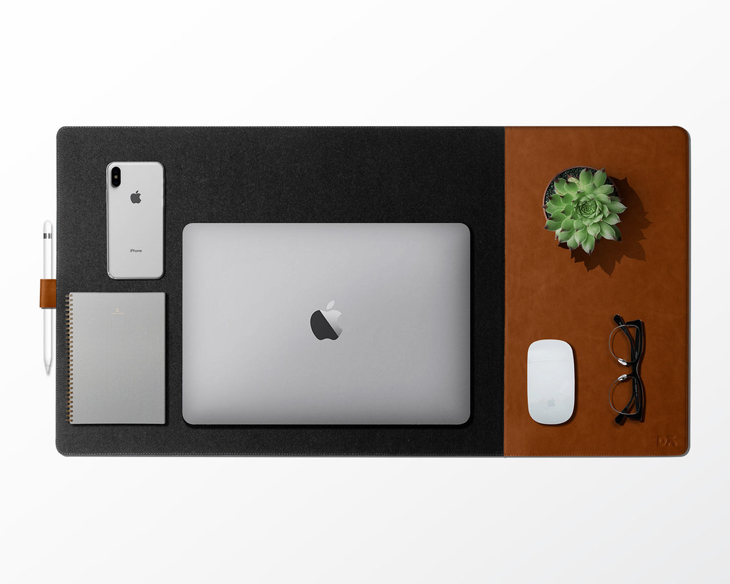 Turf 2.0 Felt Desk Mat Mouse Pad - (Gray) 1 turf-felt-desk-mat.jpg