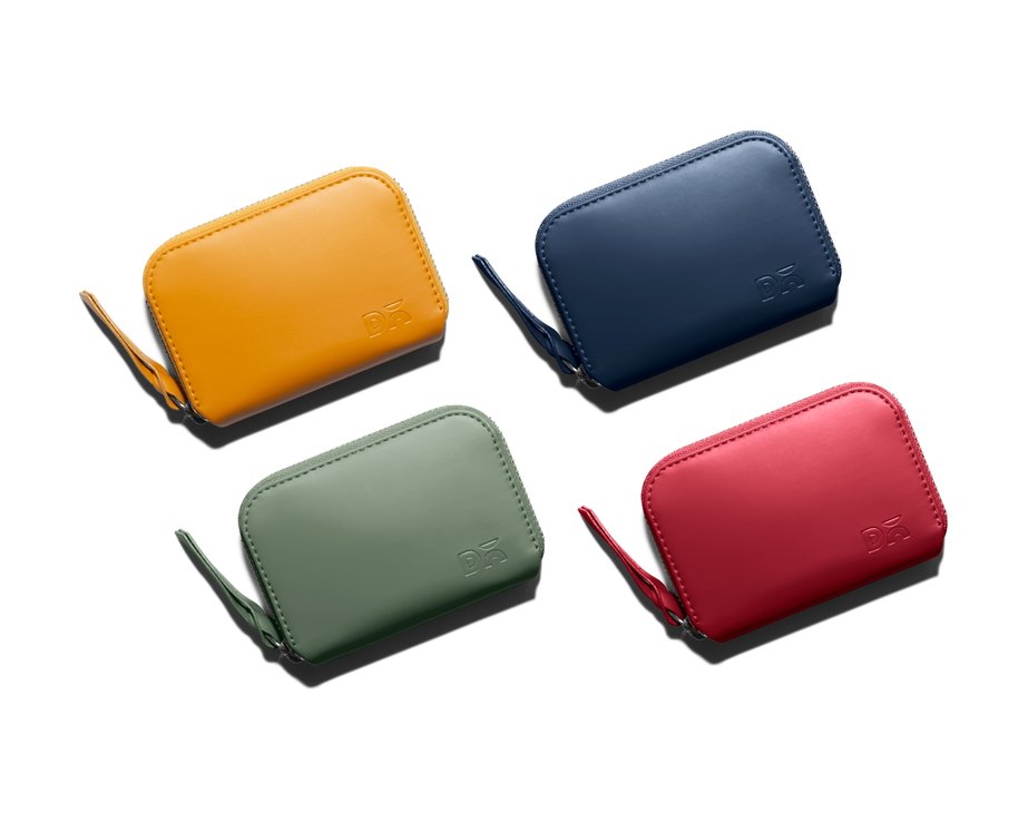 VEGAN LEATHER ZIP CARD AND COIN WALLET