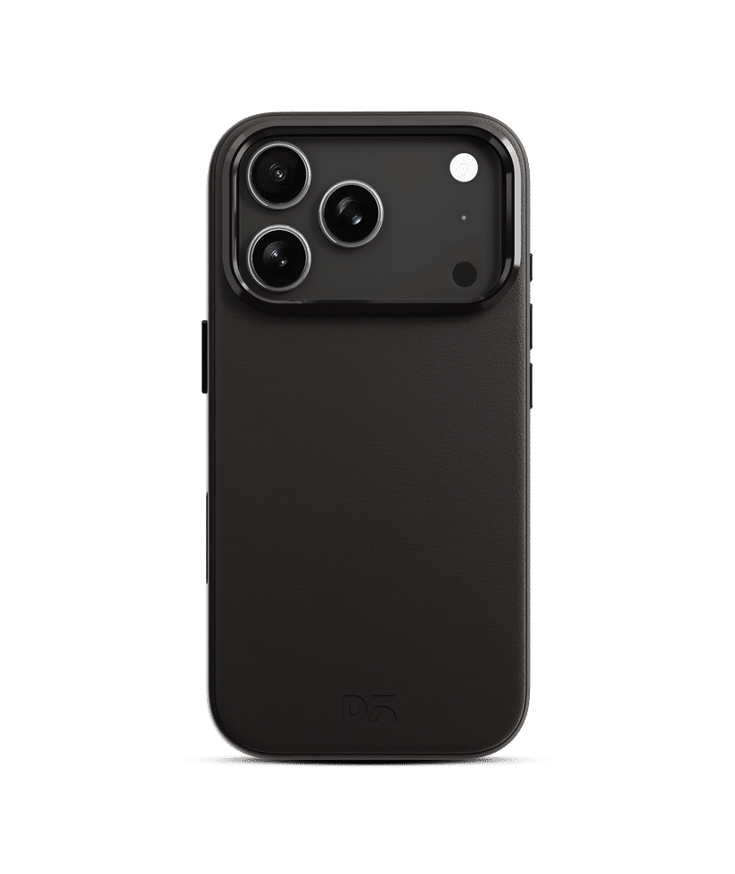 Black-Beige Leatherite MagSafe Phone Case Cover for iPhone 17 Pro Max