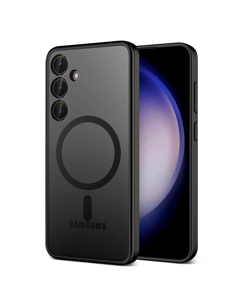 Black Nimbus Magnetic Phone Case Cover For Samsung Galaxy S24 Plus