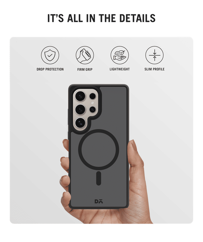 Black Nimbus Magnetic Phone Case Cover For Samsung Galaxy S25