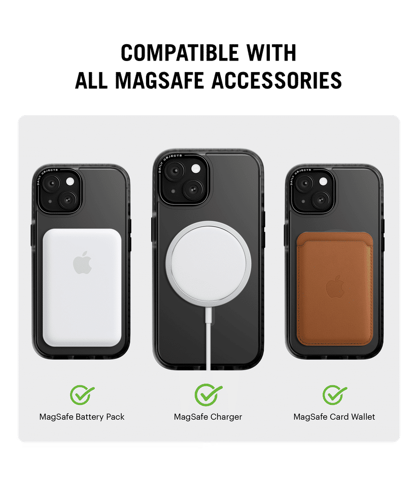 Black Nimbus MagSafe Phone Case Cover For iPhone 15 Plus