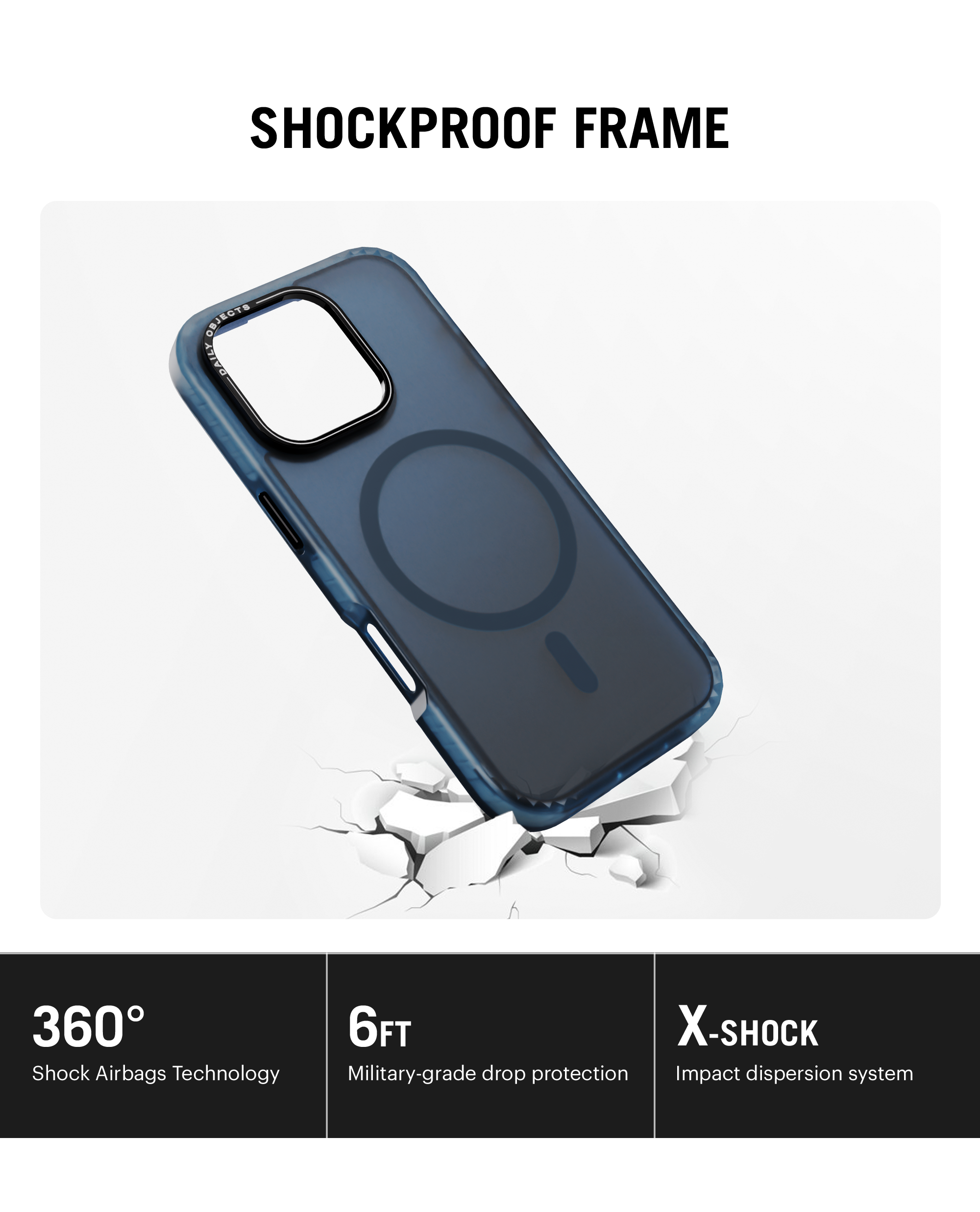 Blue Nimbus MagSafe Phone Case Cover For iPhone 16 Pro | Blue