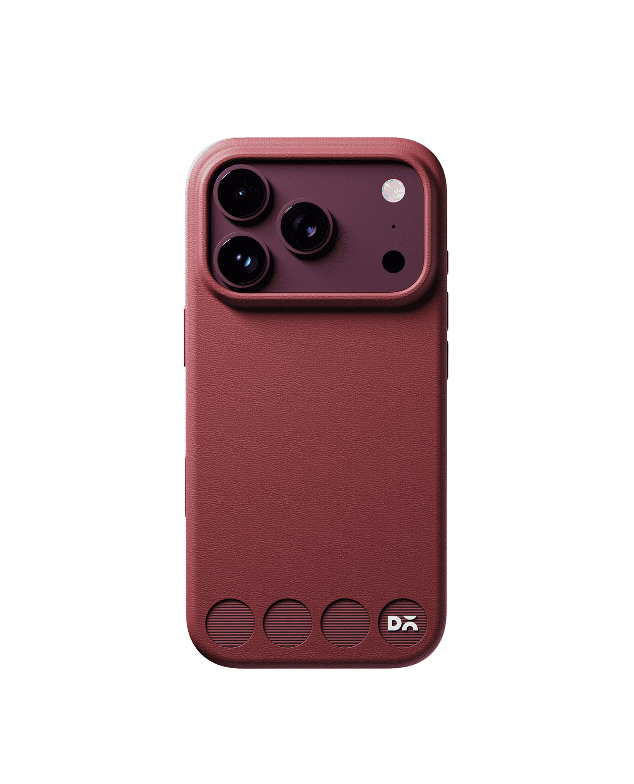 Dahlia Red Stack Leatherette Phone Case for iPhone 17 Pro