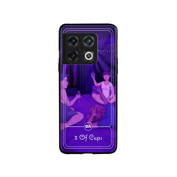 

DailyObjects 3 Of Cups Glass Case Cover For OnePlus 10 Pro