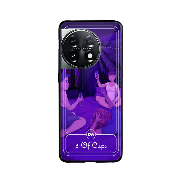 DailyObjects 3 Of Cups Glass Case Cover For OnePlus 11 5G
