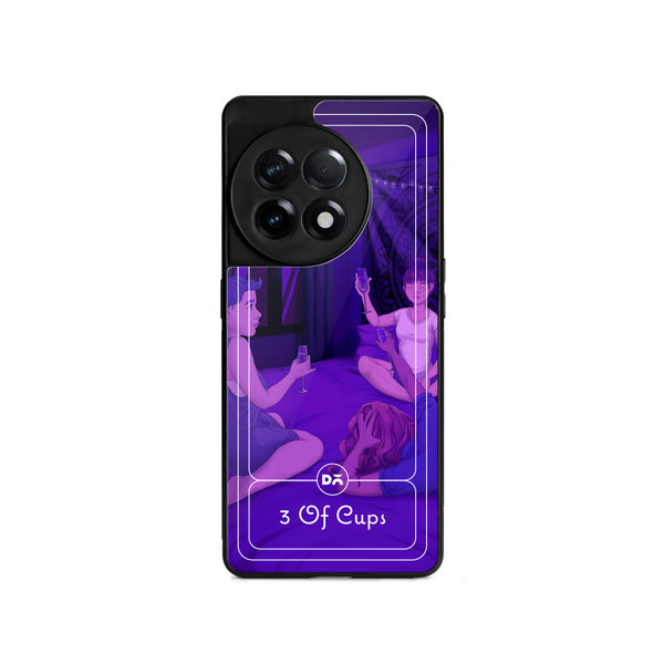 

DailyObjects 3 Of Cups Glass Case Cover For OnePlus 11R