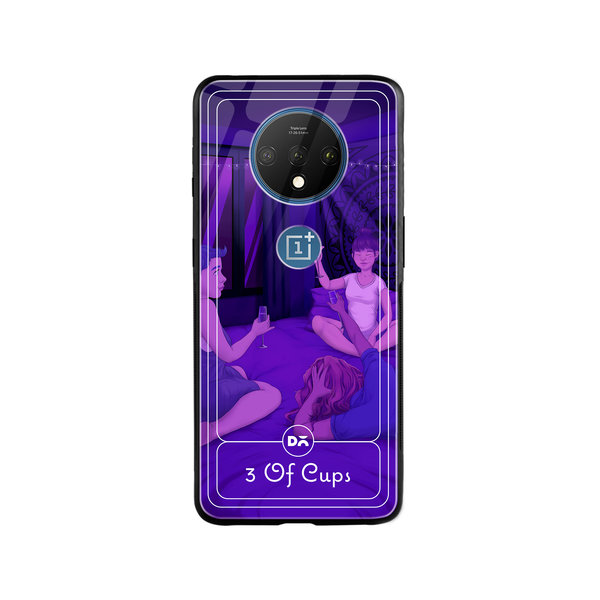 

DailyObjects 3 Of Cups Glass Case Cover For OnePlus 7T
