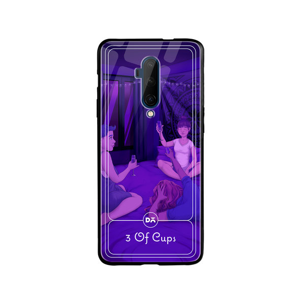 

DailyObjects 3 Of Cups Glass Case Cover For OnePlus 7T Pro