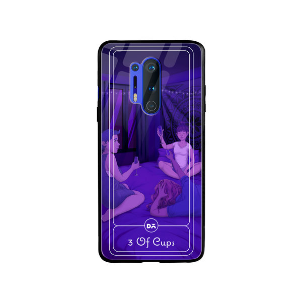

DailyObjects 3 Of Cups Glass Case Cover For OnePlus 8 Pro