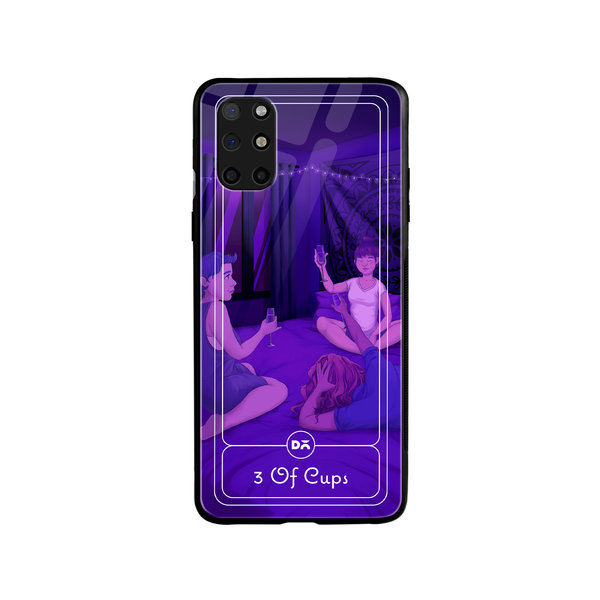 

DailyObjects 3 Of Cups Glass Case Cover For OnePlus 8T