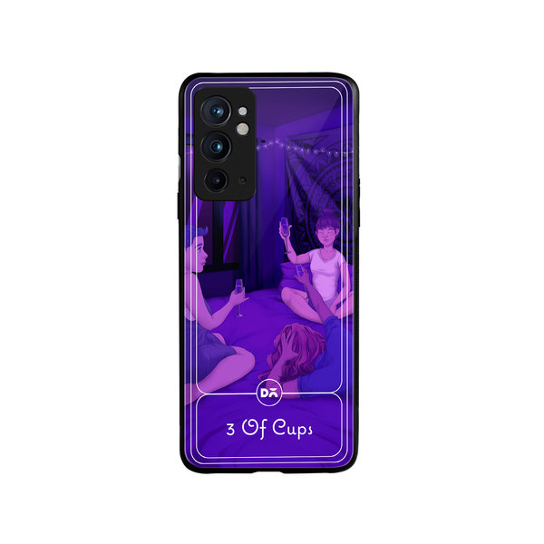 

DailyObjects 3 Of Cups Glass Case Cover For OnePlus 9RT