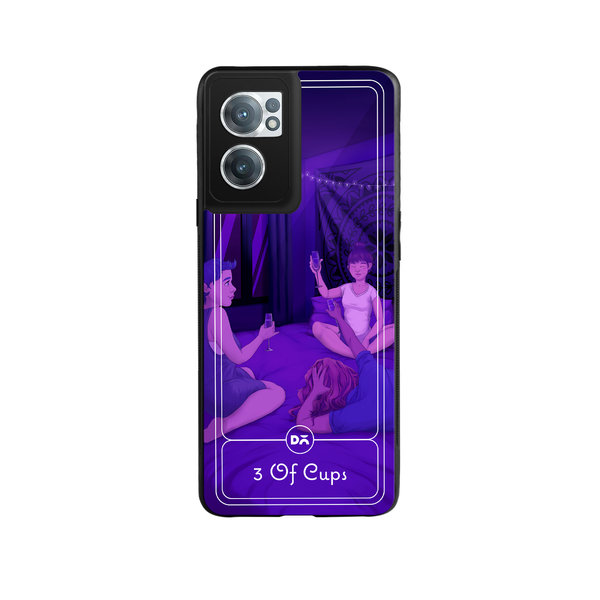

DailyObjects 3 Of Cups Glass Case Cover For OnePlus Nord CE 2