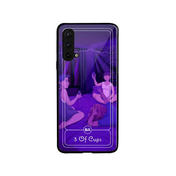 

DailyObjects 3 Of Cups Glass Case Cover For OnePlus Nord CE