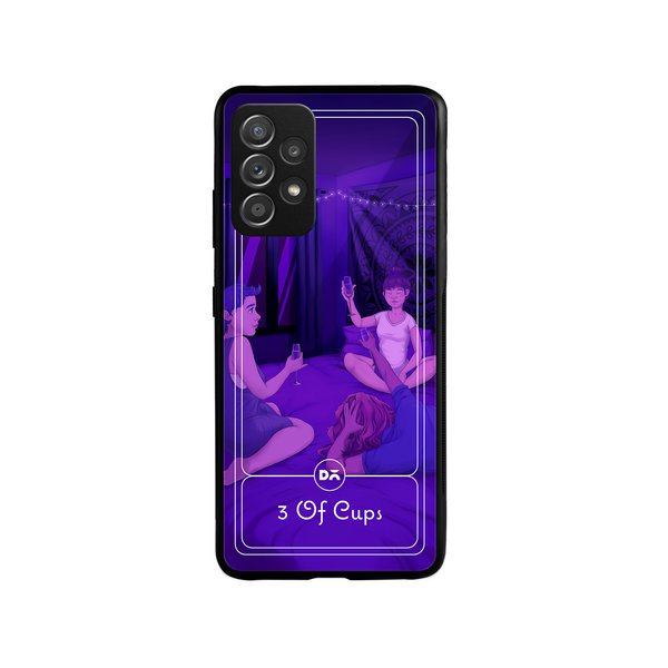 

DailyObjects 3 Of Cups Glass Case Cover For Samsung Galaxy A53