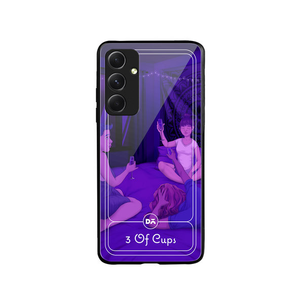 

DailyObjects 3 Of Cups Glass Case Cover For Samsung Galaxy A54 5G