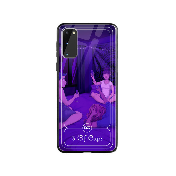 

DailyObjects 3 Of Cups Glass Case Cover For Samsung Galaxy S20