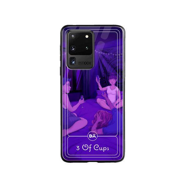 

DailyObjects 3 Of Cups Glass Case Cover For Samsung Galaxy S20 Ultra