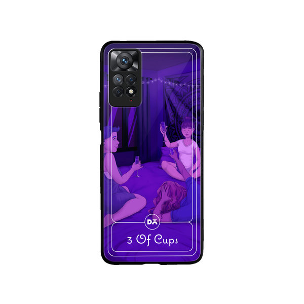 

DailyObjects 3 Of Cups Glass Case Cover For Xiaomi Redmi Note 11 Pro