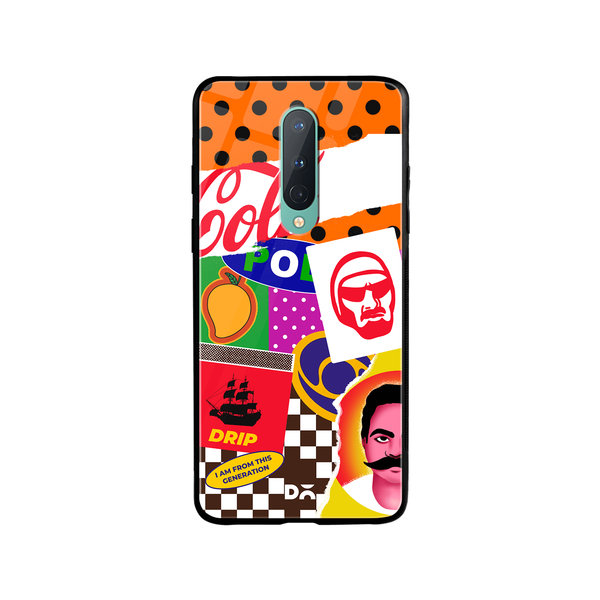 

DailyObjects 90's Rule Glass Case Cover For OnePlus 8