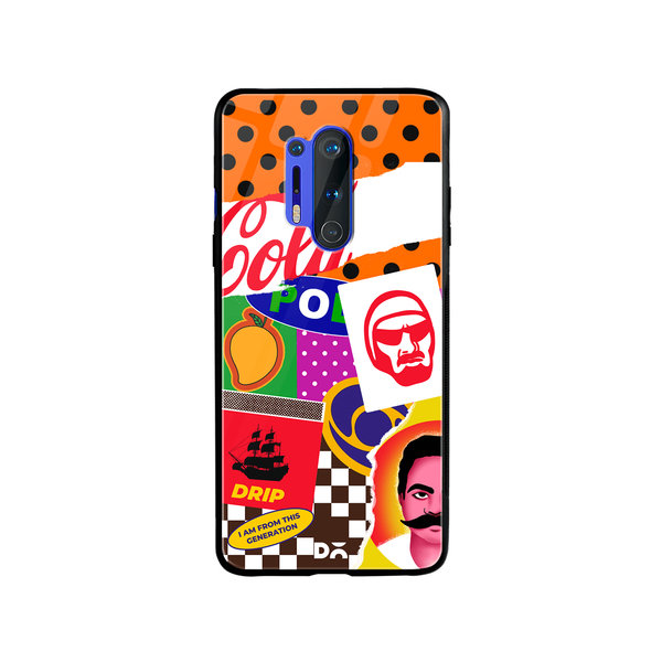 

DailyObjects 90's Rule Glass Case Cover For OnePlus 8 Pro