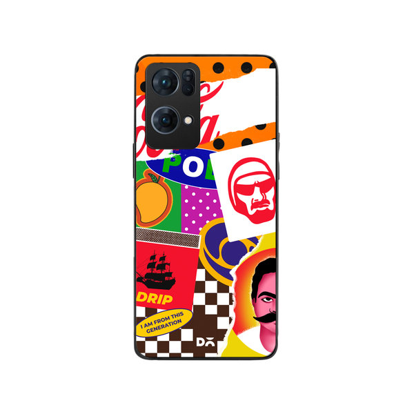 

DailyObjects 90's Rule Glass Case Cover For Oppo Reno 7 Pro
