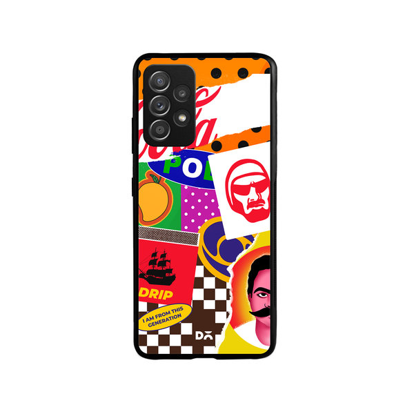 

DailyObjects 90's Rule Glass Case Cover For Samsung Galaxy A73