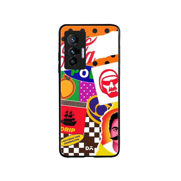 DailyObjects 90's Rule Glass Case Cover For Vivo X70