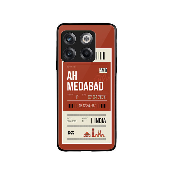 

DailyObjects Ahmedabad City Tag Glass Case Cover For OnePlus 10T