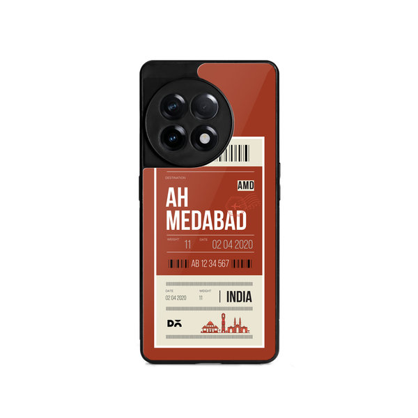 

DailyObjects Ahmedabad City Tag Glass Case Cover For OnePlus 11R