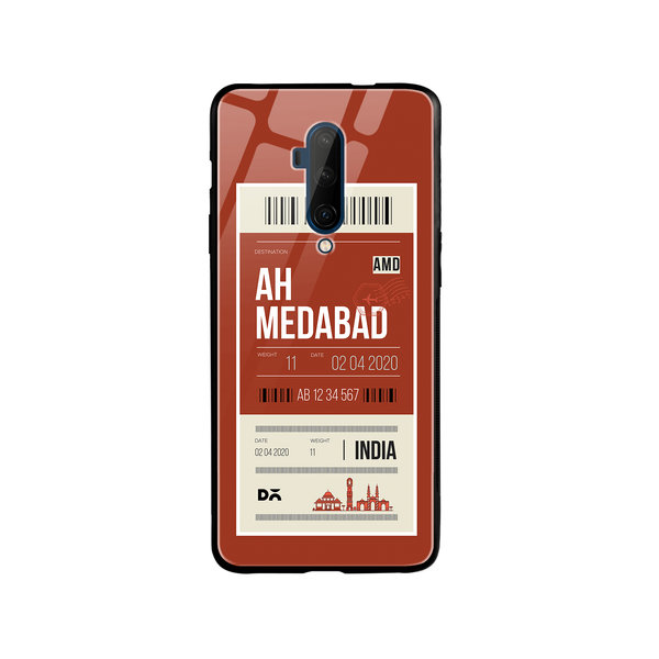 

DailyObjects Ahmedabad City Tag Glass Case Cover For OnePlus 7T Pro