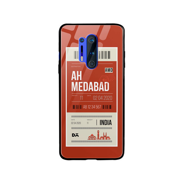 

DailyObjects Ahmedabad City Tag Glass Case Cover For OnePlus 8 Pro