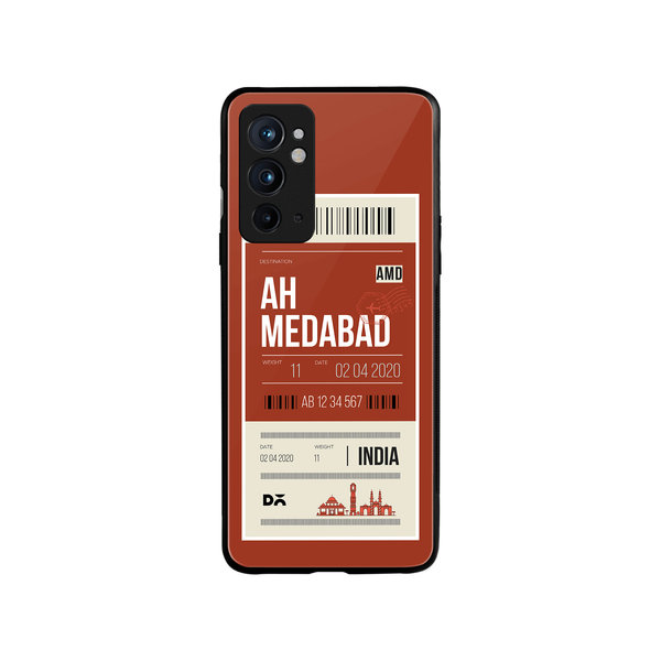 

DailyObjects Ahmedabad City Tag Glass Case Cover For OnePlus 9RT