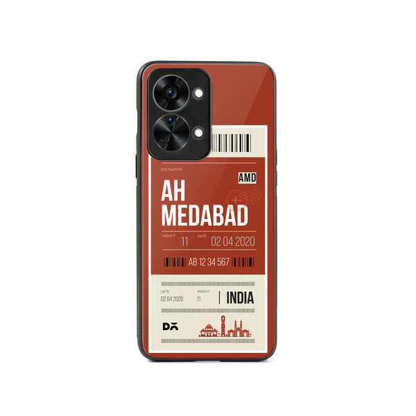 

DailyObjects Ahmedabad City Tag Glass Case Cover For OnePlus Nord 2T