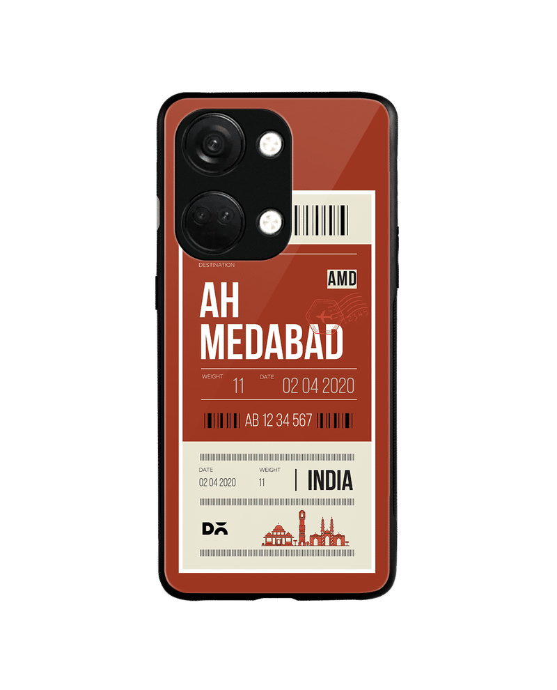 Ahmedabad City Tag Glass Case Cover For OnePlus Nord 3