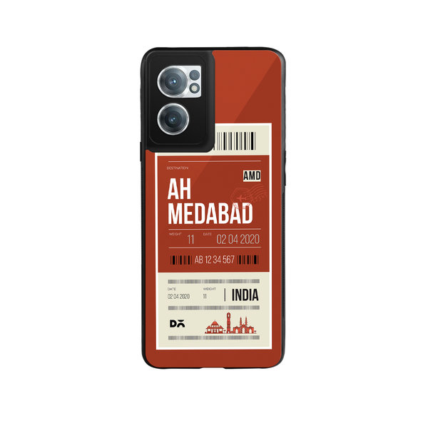 

DailyObjects Ahmedabad City Tag Glass Case Cover For OnePlus Nord CE 2