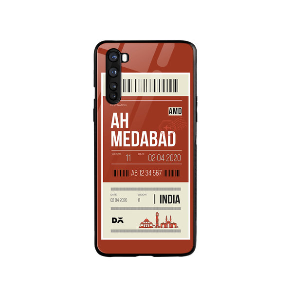 

DailyObjects Ahmedabad City Tag Glass Case Cover For OnePlus Nord