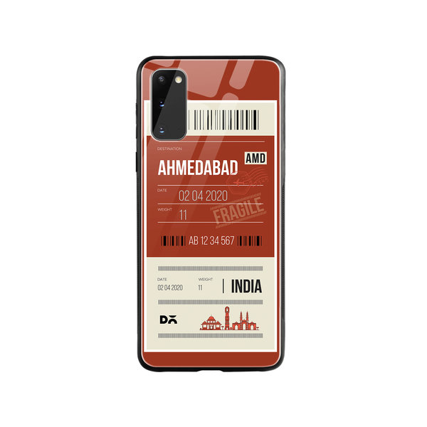 

DailyObjects Ahmedabad City Tag Glass Case Cover For Samsung Galaxy S20